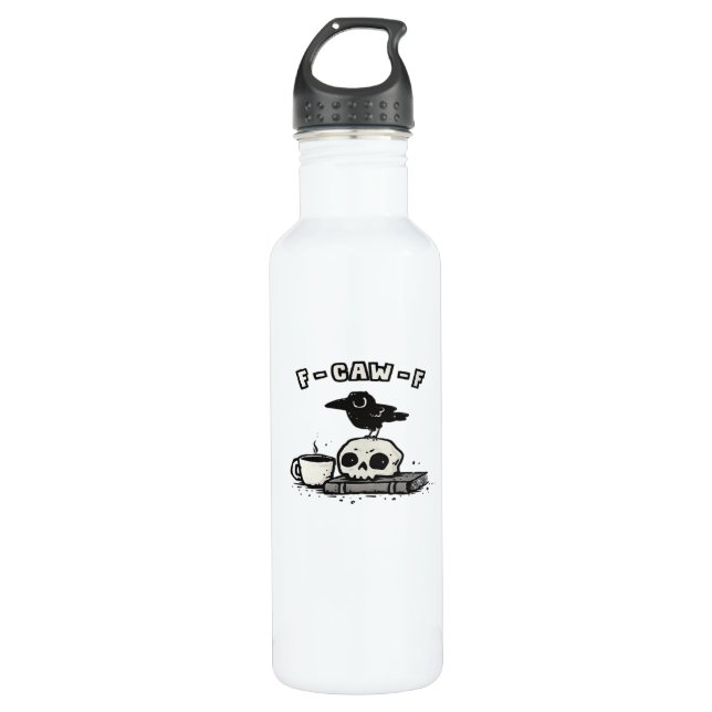 F Caw F Cool Unique Look Edelstahlflasche (Vorderseite)