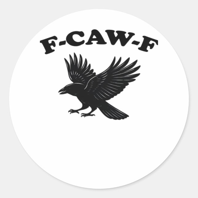 F-Caw-F Creative Style Runder Aufkleber (Vorderseite)