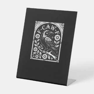 F-Caw-F Crow Aesthetic Casual Sockelschild