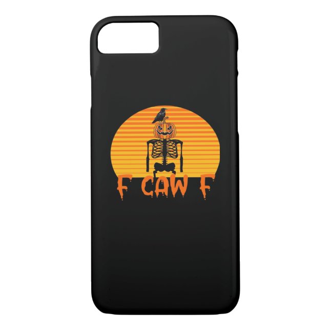 F-Caw-F Crow Classic Aesthetic Casual Case-Mate iPhone Hülle (Rückseite)