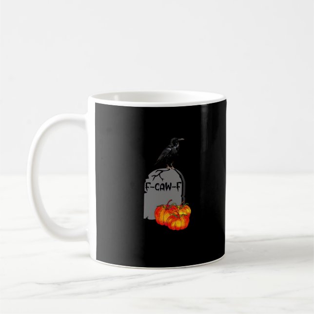F-Caw-F Crow Classic Retro Cool Kaffeetasse (Links)