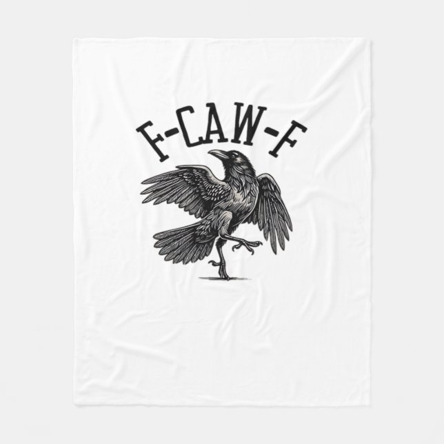 F Caw F Crow Creative Casual Fleecedecke (Vorderseite)