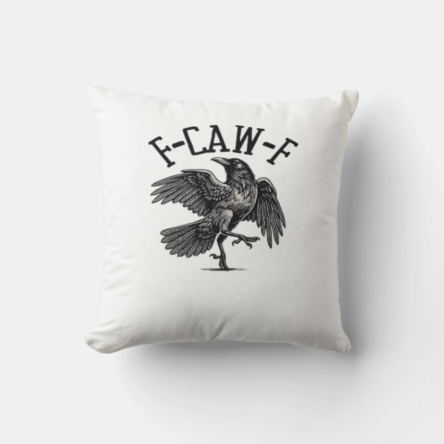 F Caw F Crow Creative Casual Kissen (Vorderseite)