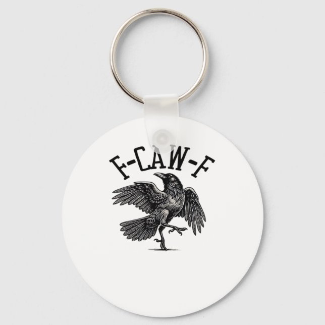 F Caw F Crow Creative Casual Schlüsselanhänger (Vorderseite)