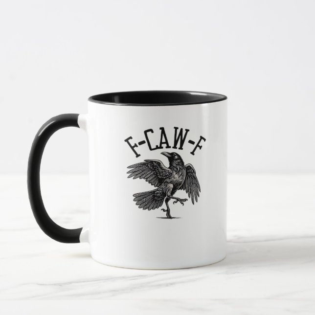 F Caw F Crow Creative Casual Tasse (Links)
