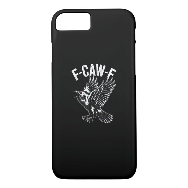 F-Caw-F Crow Retro Classic Case-Mate iPhone Hülle (Rückseite)