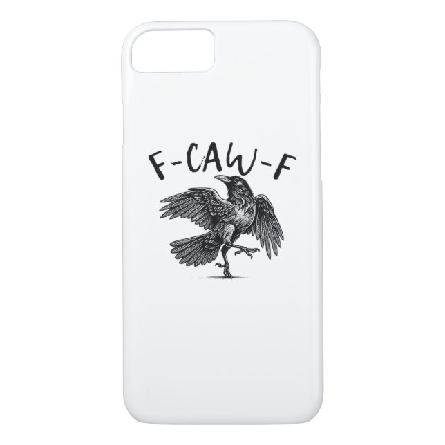 F Caw F Crow Retro Classic Style Case-Mate iPhone Hülle (Rückseite)