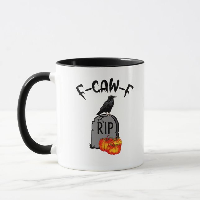 F Caw F Crow Retro Cool Tasse (Links)