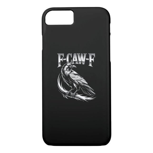 F-Caw-F Crow Womens Trendy Casual Case-Mate iPhone Hülle (Rückseite)