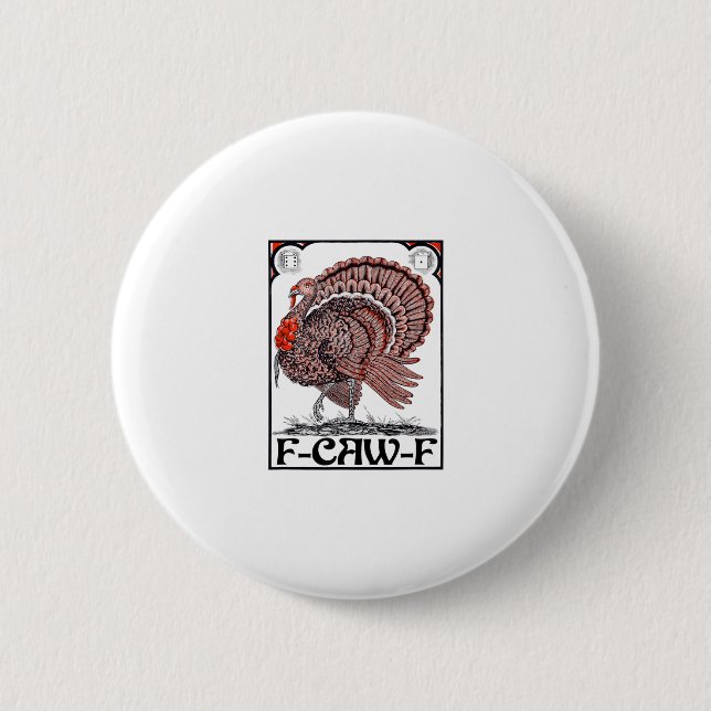 F-caw-f (Erntedank-Gänse-Grafik)  Button (Vorderseite)