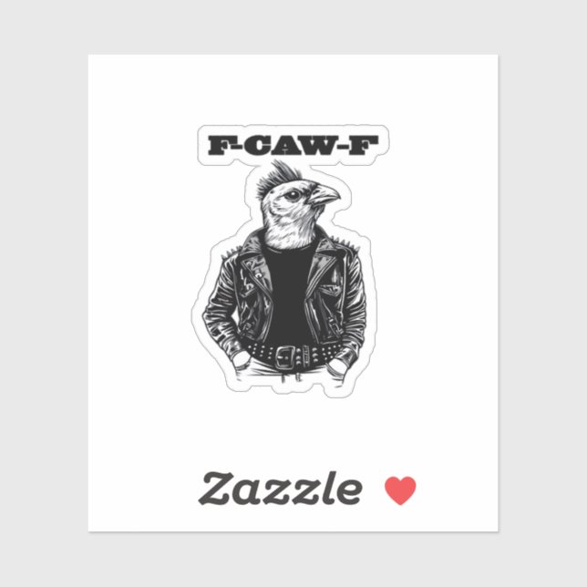 F Caw F Essential Aesthetic Design Aufkleber (Blatt)