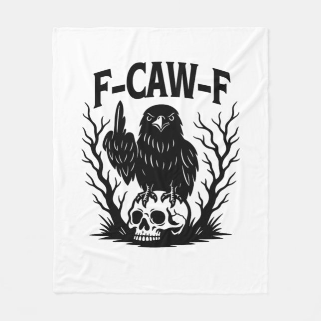 F Caw F Essential Cool Unique Style Fleecedecke (Vorderseite)