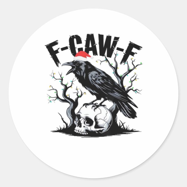 F-Caw-F Essential Funny Quote Runder Aufkleber (Vorderseite)