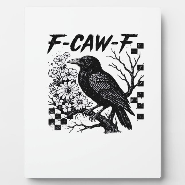 F Caw F Essential Funny Trendy Style Fotoplatte (Vorderseite)