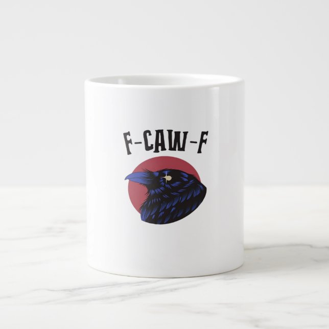 F Caw F Essential Vintage Graphic Look Jumbo-Tasse (Vorderseite)
