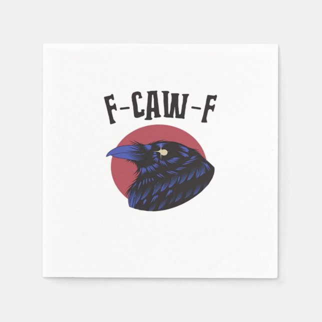 F Caw F Essential Vintage Graphic Look Serviette (Vorderseite)