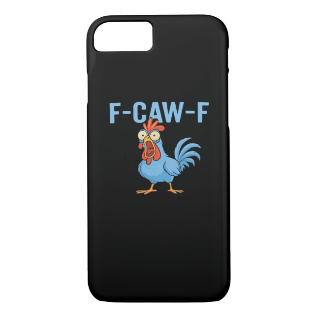 F-Caw-F Fluchender Hahn Klassischer Retro-Stil Case-Mate iPhone Hülle (Rückseite)