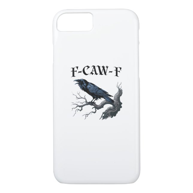 F-Caw-F Funny Bird Crow Case-Mate iPhone Hülle (Rückseite)