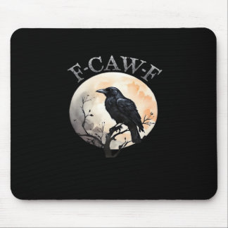 F Caw F Funny Bird Moon Minimal Clean Style Mousepad