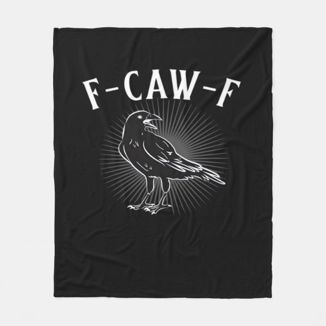 F-Caw-F Funny Casual Fleecedecke (Vorderseite)