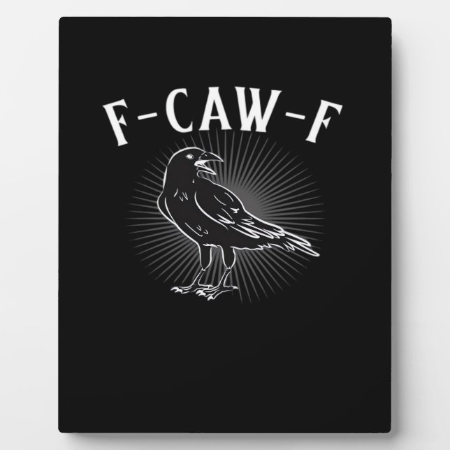 F-Caw-F Funny Casual Fotoplatte (Vorderseite)