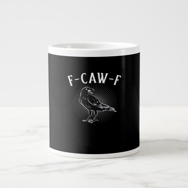F-Caw-F Funny Casual Jumbo-Tasse (Vorderseite)