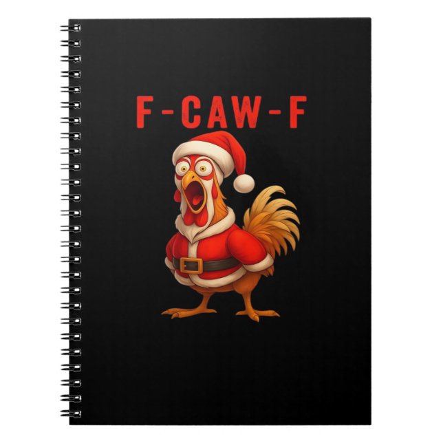 F-Caw-F Funny Chicken Christmas Essential Notizblock (Vorderseite)