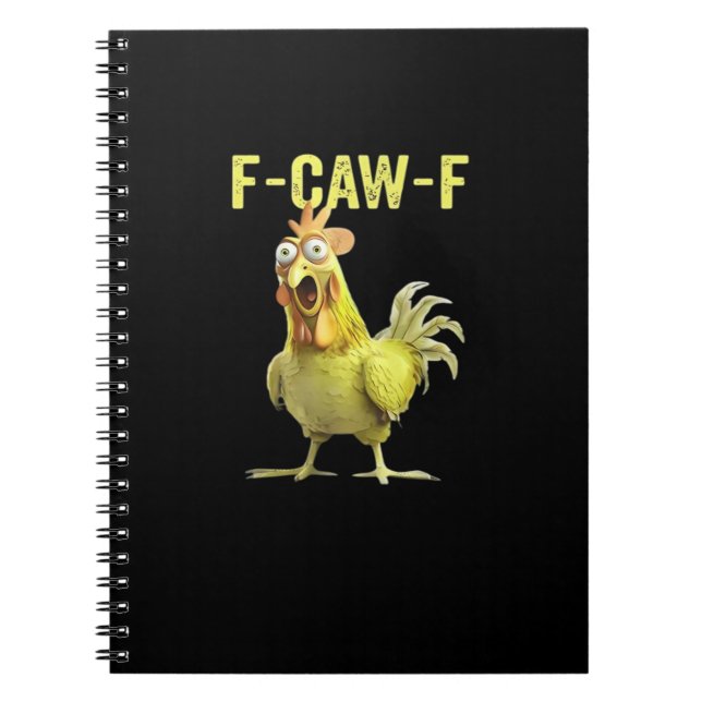 F Caw F Funny Chicken Classic Creative Casual Notizblock (Vorderseite)