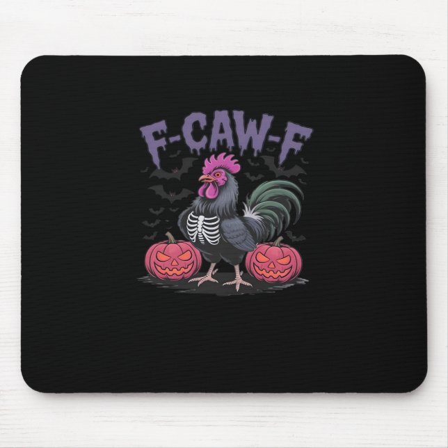 F Caw F Funny Chicken Classic Simple Clean Style Mousepad (Vorne)