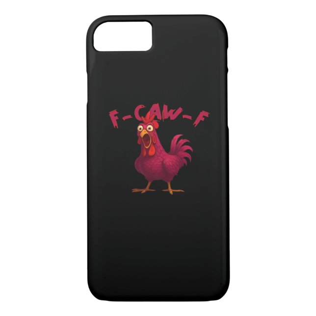 F Caw F Funny Chicken Humor Creative Casual Style Case-Mate iPhone Hülle (Rückseite)