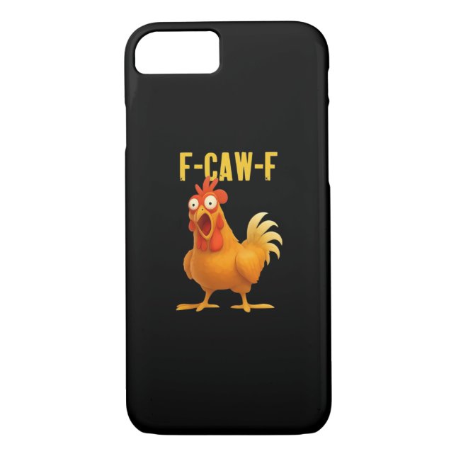 F Caw F Funny Chicken Meme Trendy Modern Style Case-Mate iPhone Hülle (Rückseite)