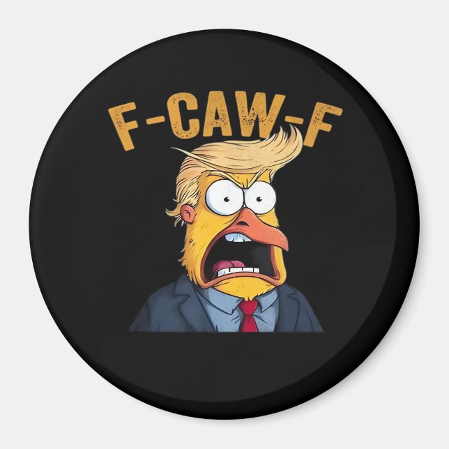 F-Caw-F Funny Chicken Rooster Classic Magnet (Vorne)