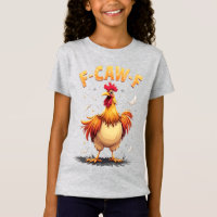 F-CAW-F Funny Chicken Rooster Grafik Design