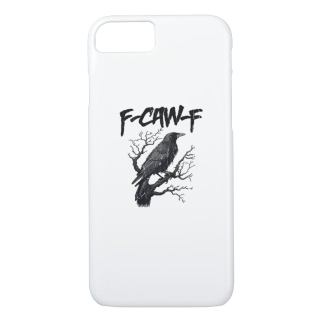 F-Caw-F Funny Crow Essential Cool Unique Case-Mate iPhone Hülle (Rückseite)