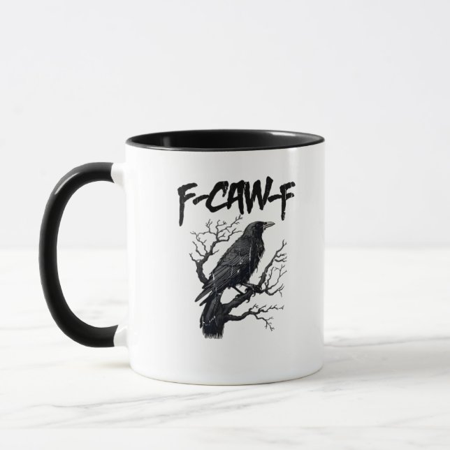F-Caw-F Funny Crow Essential Cool Unique Tasse (Links)