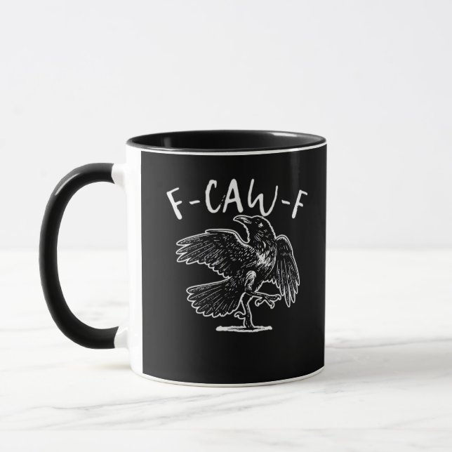 F Caw F Funny Design  Tasse (Links)