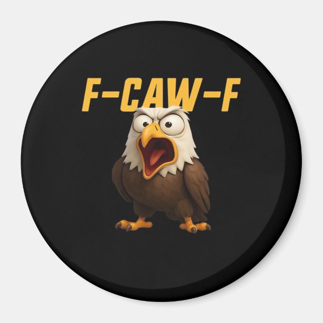 F-Caw-F Funny F-Caw-F Gear Creative Style Magnet (Vorne)