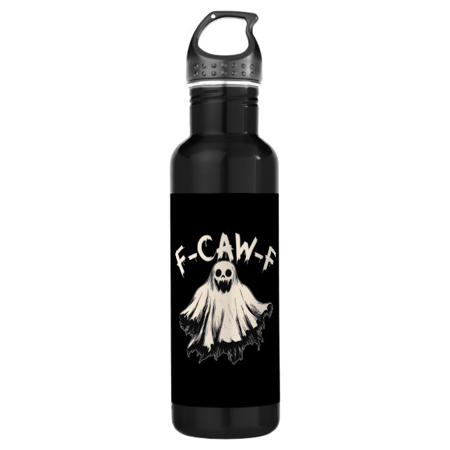 F-Caw-F Funny Humor Cool Unique Edelstahlflasche (Vorderseite)