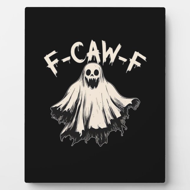 F-Caw-F Funny Humor Cool Unique Fotoplatte (Vorderseite)