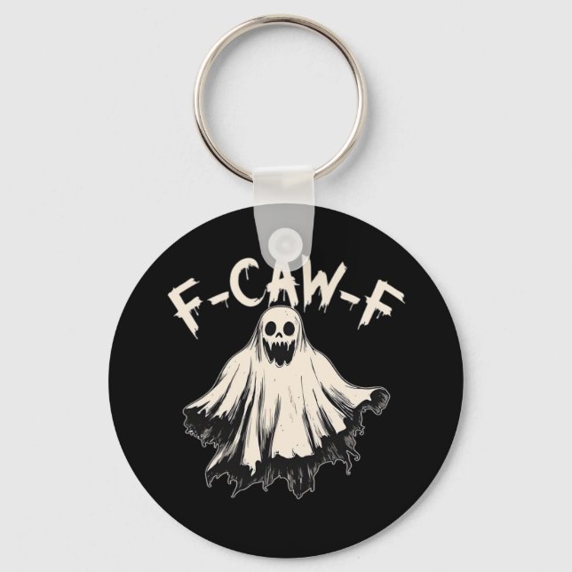 F-Caw-F Funny Humor Cool Unique Schlüsselanhänger (Vorderseite)
