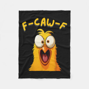 F-caw-f Funny Rooster Hühnerfarm Fcawf Tierart Fleecedecke