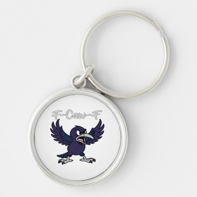 F-Caw-F Funny Schlüsselanhänger (Vorne)