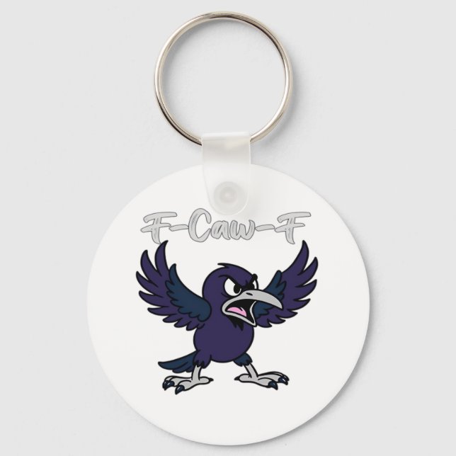 F-Caw-F Funny Schlüsselanhänger (Vorderseite)