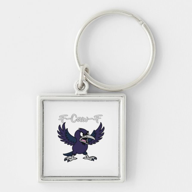 F-Caw-F Funny Schlüsselanhänger (Vorne)