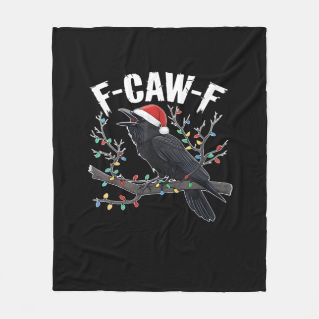 F-Caw-F Funny Trendy Fleecedecke (Vorderseite)