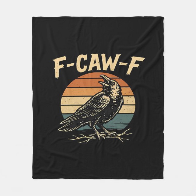 F-Caw-F Funny Trendy Fleecedecke (Vorderseite)