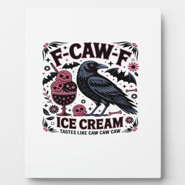 F Caw F Funny Trendy Fotoplatte (Vorderseite)