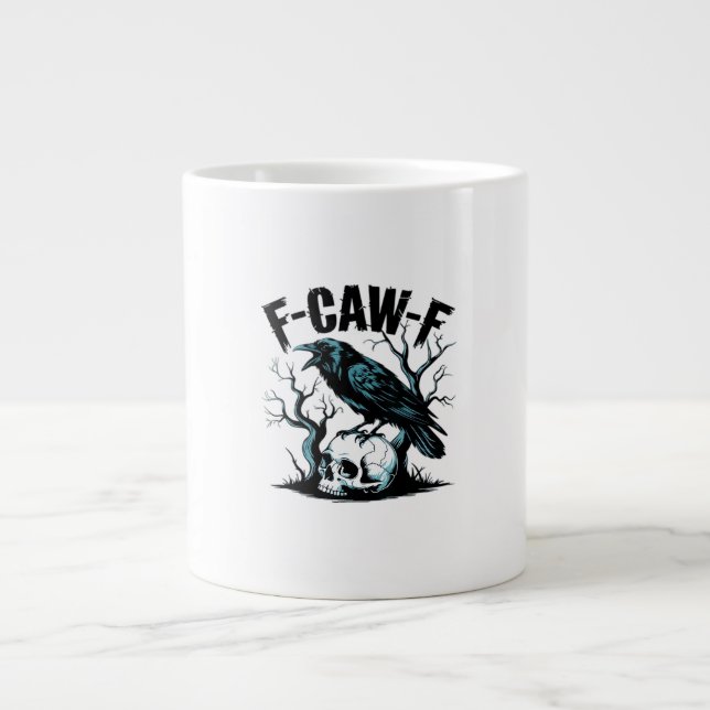 F-Caw-F Funny Trendy Jumbo-Tasse (Vorderseite)