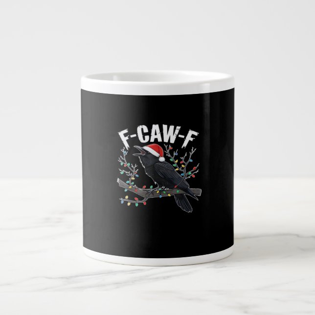 F-Caw-F Funny Trendy Jumbo-Tasse (Vorderseite)