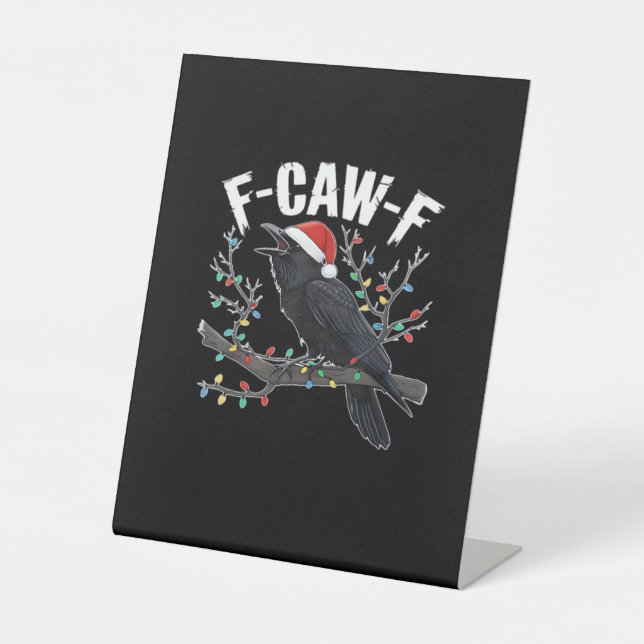F-Caw-F Funny Trendy Sockelschild (Vorderseite)